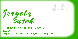 gergely bujak business card