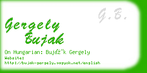 gergely bujak business card